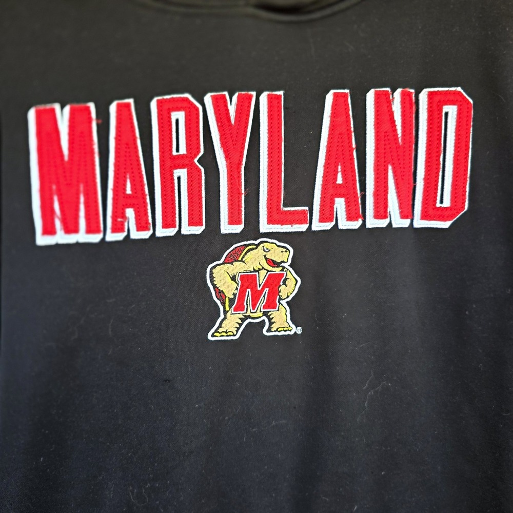 Top of the World Maryland Terrapins Black/Red Pullover Hoodie Sweatshirt